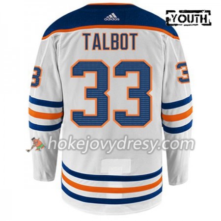 Dětské Hokejový Dres Edmonton Oilers CAM TALBOT 33 Adidas Bílá Authentic